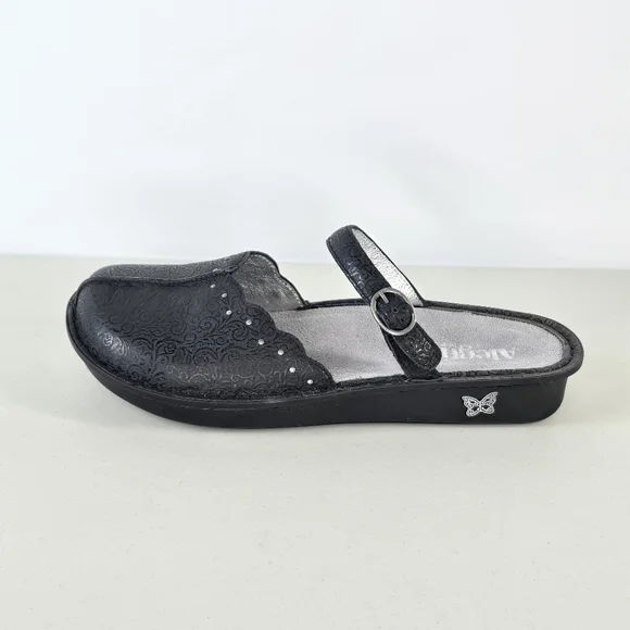 Alegria Tuscany Mary Jane Mule Clogs Black Size 42 US 11 - Picture 2 of 10